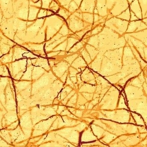 Bramble Natural Layered Texture - yellow ochre