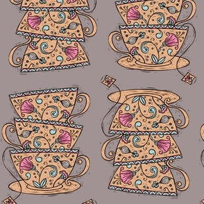 Teacups :: Mauve