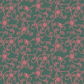 French country linens 2 watermelon on pine