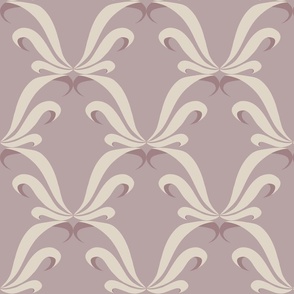 Simple Damask Ribbon in lilac ( large scale ).