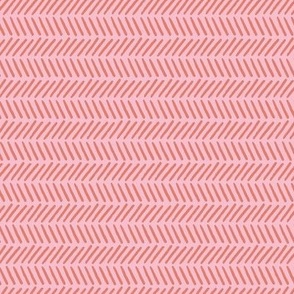 Windblown Stripe in Coral Red