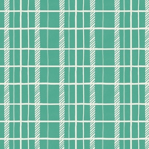 Kelly Green checked Plaid_Medium