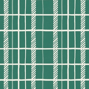 Emerald Green checked Plaid_Large