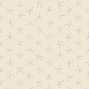 small delicate speckled stars - eggshell white and pastel lavender