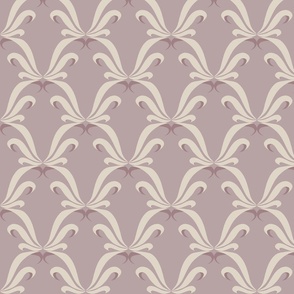 Simple Damask Ribbons in lilac ( medium scale ).
