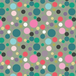 Bubbly Pink Polka Dots