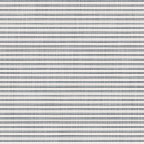 Classic Farmhouse Linen Pinstripe - Slate Gray - Horizontal Stripes