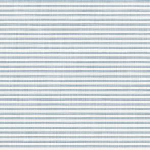 Classic French Blue Chambray Pinstripe - Horizontal Stripes