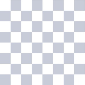 Jumbo Scale // Baby Blue Checkers Checkerboard Retro 2.5 Inch Squares  