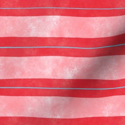 block stripes red pink // small