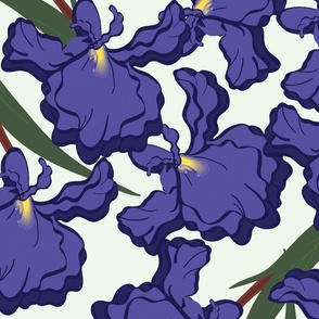 purple floral 