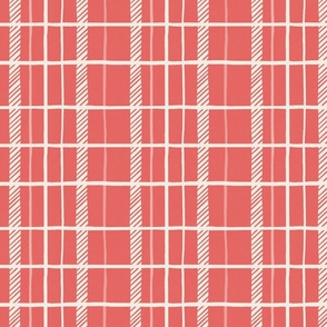 Bright pink checked Plaid_Medium