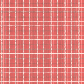 Bright pink checked Plaid_Small