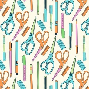 Pens, Pencils, Scissors (M) Office School Everday Objects Fun 