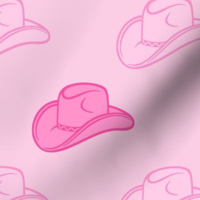 Large Scale Cowgirl Hats Barbiecore Pink