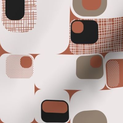 70s modern squares | Autumnal colors