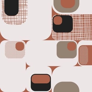 70s modern squares | Autumnal colors