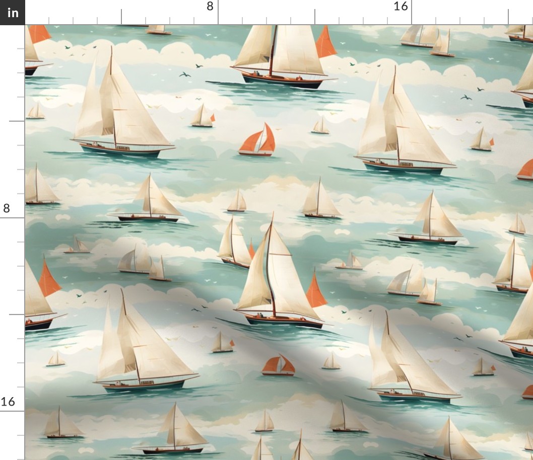 Watercolor Sailboats