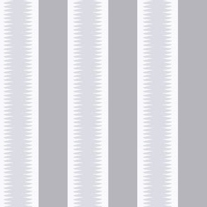 10 Wide Stripe Fabric Mesh: White & Grey