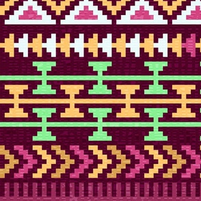 Ethnic pixel ornament #6