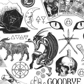 Vintage Occult Engravings (Black and White)