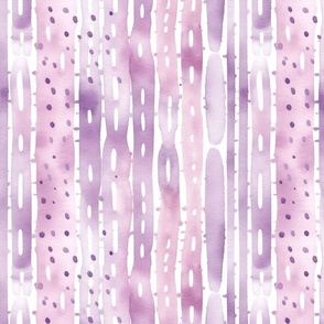 Light Pink and Purple Watercolor Stripes