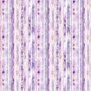 Pink and Purple Watercolor Stripes