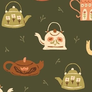 Little Floral Teapots