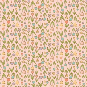 Tangled Up In Tulips on Pale Pink_SMALL
