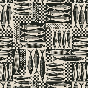 Fish Marché (Black-Medium scale)