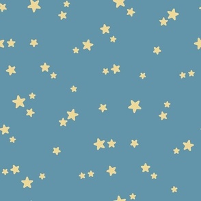 Medium-Baby Boy Stars on Dusty Blue