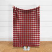 Cozy traditional red Christmas Plaid