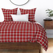 Cozy traditional red Christmas Plaid