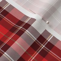 Cozy traditional red Christmas Plaid