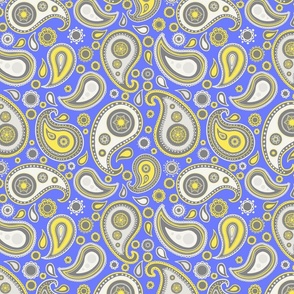 Purple and yellow Paisley 