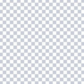 Micro Mini Scale // Baby Blue Checkers Checkerboard Retro 1/4 Inch Squares  