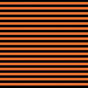 Retro Pop Horizontal Stripes Orange and Black