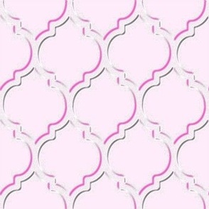 Pink Girlie Quatrefoil Bedroom 