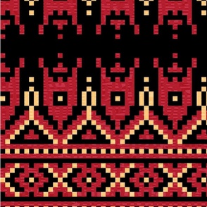 Ethnic Slavic pixel carpet texture #3