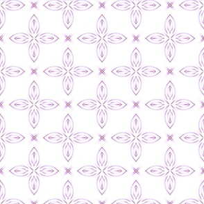 Old Citadel - French Countryside Ornament - Art Deco Cozy Neutral Softly Pattern - Purple Lilac Lavender - Middle