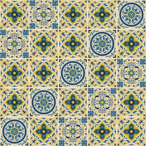 Italian Antique Mosaic Tiles Vector Seamless Pattern Mix V2 3