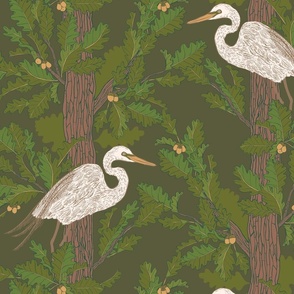 Egrets and Oak {Evergreen}