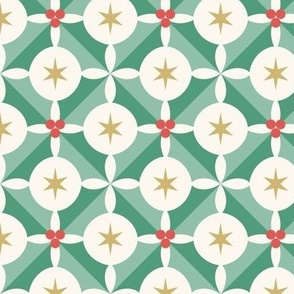 Geometric Holly-Bright Green