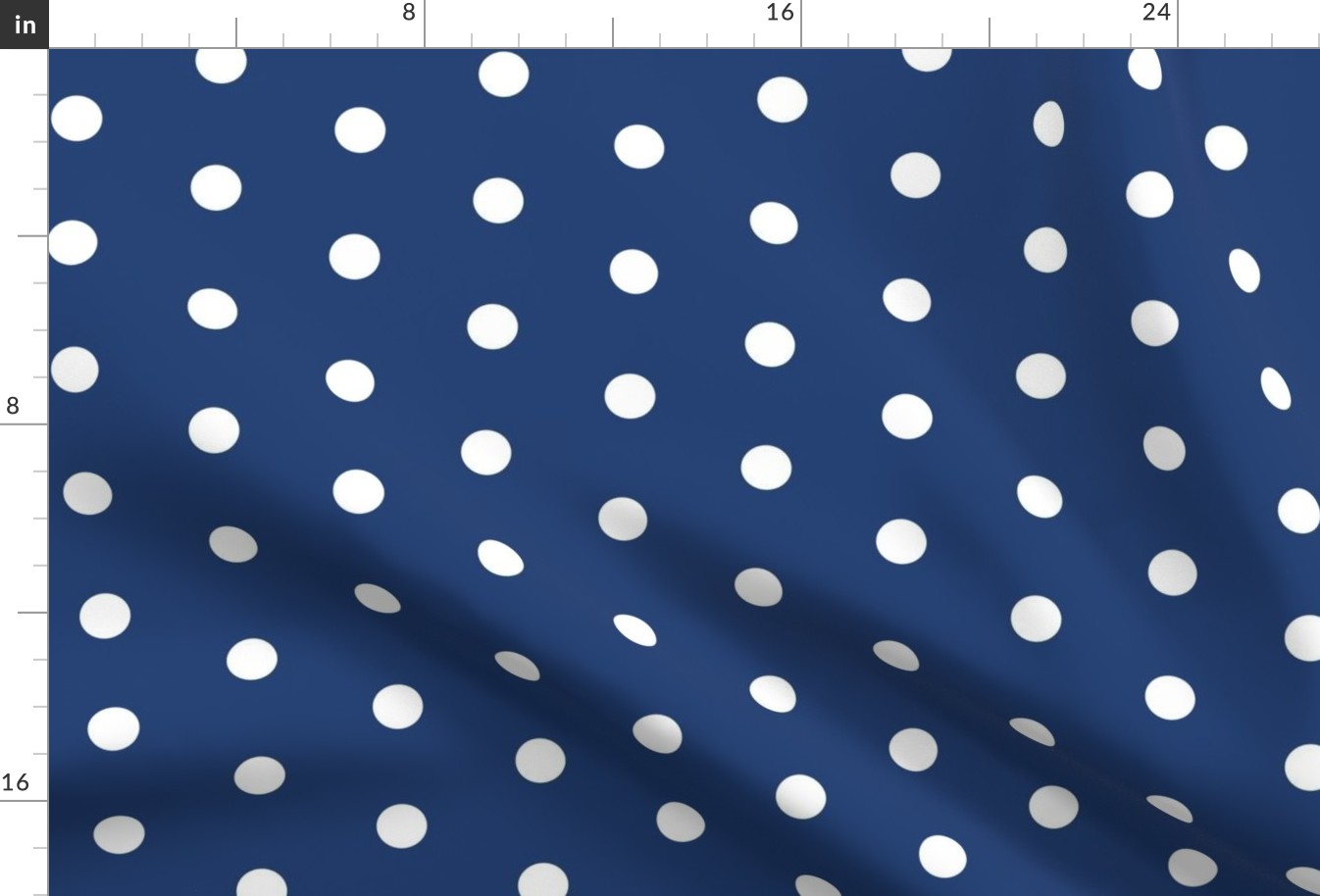 polka dot - blue and white