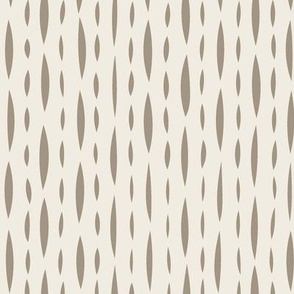 dashed - creamy white _ khaki brown 02 - hand drawn vertical geometric