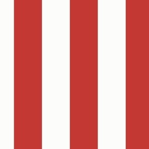 1.5" Vertical Stripe: Cherry Red Basic Stripe