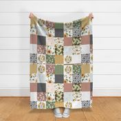 You are my Sunshine - Whole Cloth Cheater Quilt - rotated