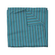 MCLC2 - Maximalist Eclectic Stripes in Teal and Aqua 