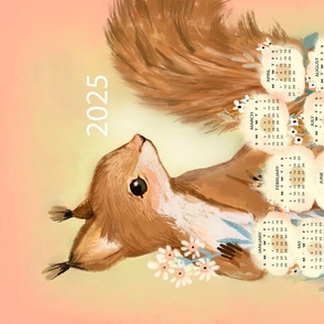 Calendar squirrel 2024