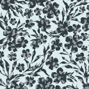large-Loose florals and branches - Pantone Harmony